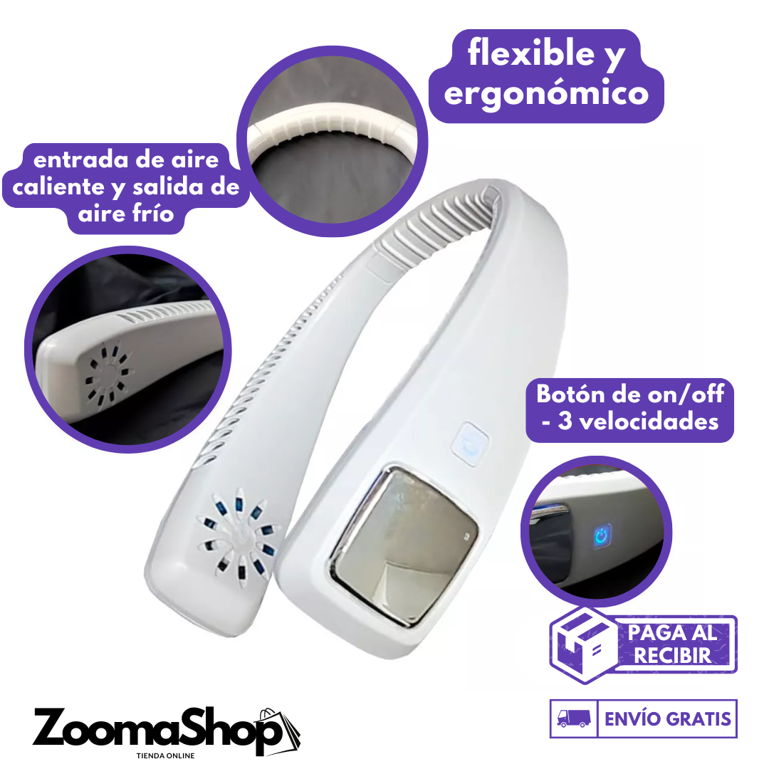 VENTILADOR DE CUELLO PORTÁTIL USB